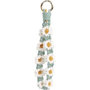 🆕 Women Green Boho Macrame Keychain Wristlet Weave Exquisite Bracelet Handmade
